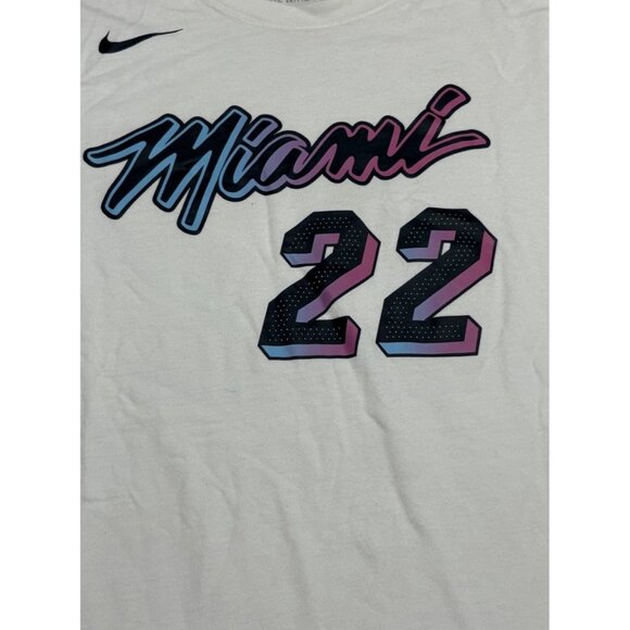 Nike Men’s Miami Jimmy Butler Jersey T Shirt White Size Medium - Picture 2 of 8